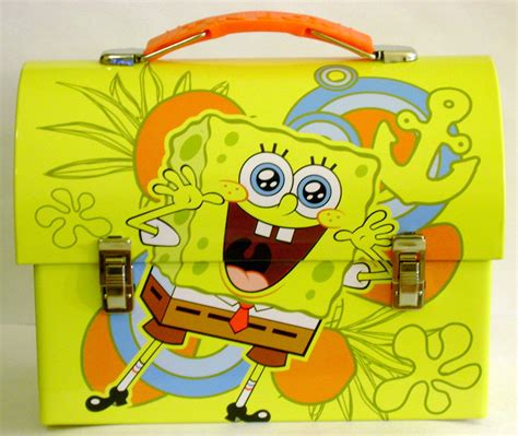 spongebob lunch box metal|spongebob tin lunch box.